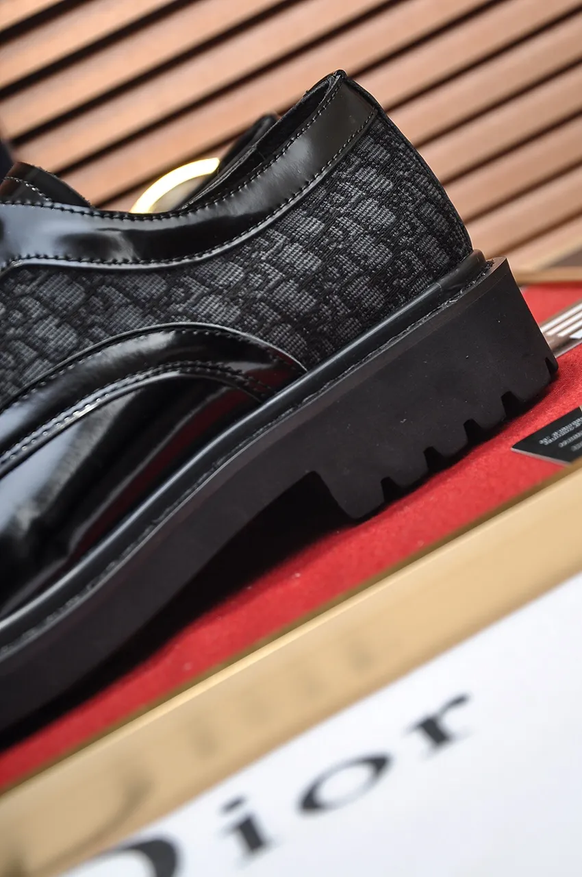 Men's shoes 💰680💶[Dior] (water-dyed cowhide lining) Dior original 1:1 high-quality factory, imported original materials, imported raw cowhide, water-dyed cowhide lining, original TPU outsole, code number: 39-44 (38.45 custom-made)